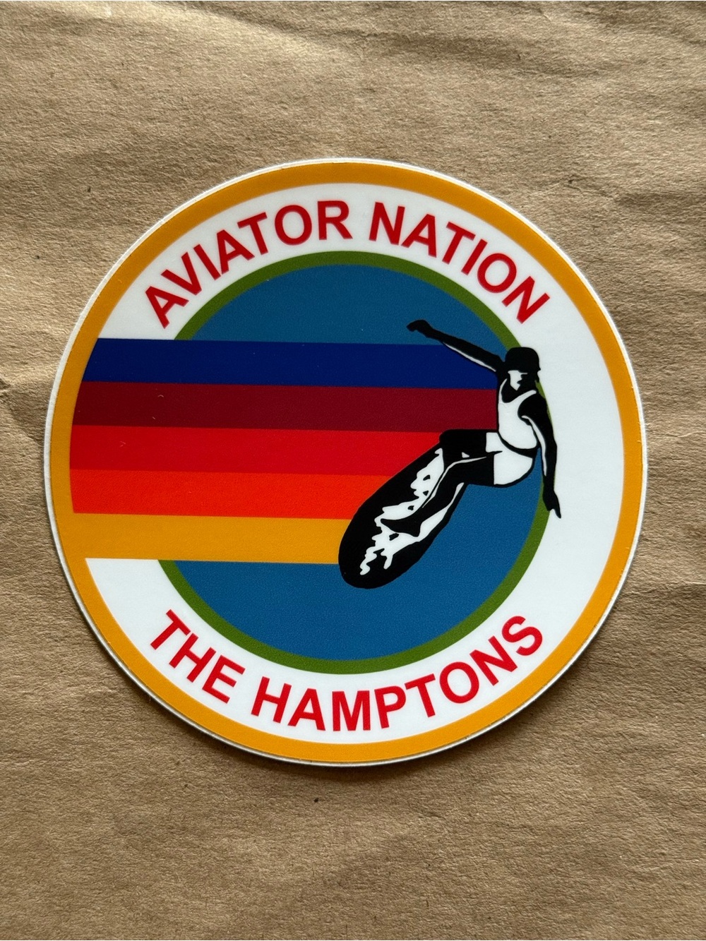 Aviator Nation The Hamptons Round Sticker